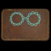 Faux Leather Engravable Patch - Round-Corner Rectangular Thumbnail
