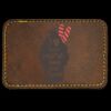 Faux Leather Engravable Patch - Round-Corner Rectangular Thumbnail