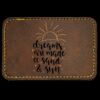 Faux Leather Engravable Patch - Round-Corner Rectangular Thumbnail