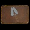 Faux Leather Engravable Patch - Round-Corner Rectangular Thumbnail