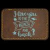 Faux Leather Engravable Patch - Round-Corner Rectangular Thumbnail