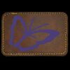 Faux Leather Engravable Patch - Round-Corner Rectangular Thumbnail