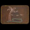 Faux Leather Engravable Patch - Round-Corner Rectangular Thumbnail