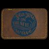 Faux Leather Engravable Patch - Round-Corner Rectangular Thumbnail
