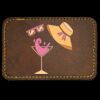 Faux Leather Engravable Patch - Round-Corner Rectangular Thumbnail