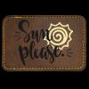 Faux Leather Engravable Patch - Round-Corner Rectangular Thumbnail