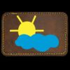 Faux Leather Engravable Patch - Round-Corner Rectangular Thumbnail