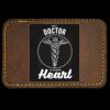 Faux Leather Engravable Patch - Round-Corner Rectangular Thumbnail