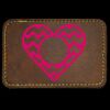 Faux Leather Engravable Patch - Round-Corner Rectangular Thumbnail