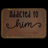 Faux Leather Engravable Patch - Round-Corner Rectangular Thumbnail