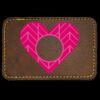 Faux Leather Engravable Patch - Round-Corner Rectangular Thumbnail