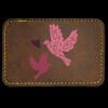 Faux Leather Engravable Patch - Round-Corner Rectangular Thumbnail