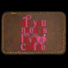 Faux Leather Engravable Patch - Round-Corner Rectangular Thumbnail