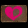 Faux Leather Engravable Patch - Round-Corner Rectangular Thumbnail