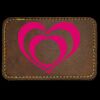 Faux Leather Engravable Patch - Round-Corner Rectangular Thumbnail