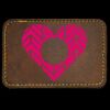 Faux Leather Engravable Patch - Round-Corner Rectangular Thumbnail