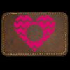 Faux Leather Engravable Patch - Round-Corner Rectangular Thumbnail