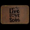 Faux Leather Engravable Patch - Round-Corner Rectangular Thumbnail