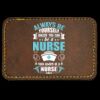 Faux Leather Engravable Patch - Round-Corner Rectangular Thumbnail