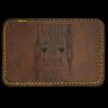 Faux Leather Engravable Patch - Round-Corner Rectangular Thumbnail