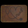 Faux Leather Engravable Patch - Round-Corner Rectangular Thumbnail