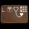 Faux Leather Engravable Patch - Round-Corner Rectangular Thumbnail