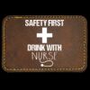 Faux Leather Engravable Patch - Round-Corner Rectangular Thumbnail