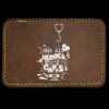 Faux Leather Engravable Patch - Round-Corner Rectangular Thumbnail