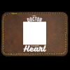 Faux Leather Engravable Patch - Round-Corner Rectangular Thumbnail