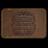 Faux Leather Engravable Patch - Round-Corner Rectangular Thumbnail