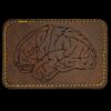 Faux Leather Engravable Patch - Round-Corner Rectangular Thumbnail