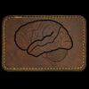 Faux Leather Engravable Patch - Round-Corner Rectangular Thumbnail