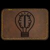 Faux Leather Engravable Patch - Round-Corner Rectangular Thumbnail
