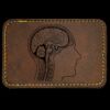 Faux Leather Engravable Patch - Round-Corner Rectangular Thumbnail