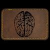Faux Leather Engravable Patch - Round-Corner Rectangular Thumbnail