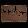 Faux Leather Engravable Patch - Round-Corner Rectangular Thumbnail
