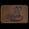 Faux Leather Engravable Patch - Round-Corner Rectangular Thumbnail