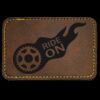 Faux Leather Engravable Patch - Round-Corner Rectangular Thumbnail