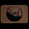 Faux Leather Engravable Patch - Round-Corner Rectangular Thumbnail