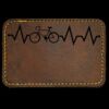 Faux Leather Engravable Patch - Round-Corner Rectangular Thumbnail