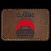 Faux Leather Engravable Patch - Round-Corner Rectangular Thumbnail