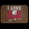 Faux Leather Engravable Patch - Round-Corner Rectangular Thumbnail