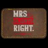 Faux Leather Engravable Patch - Round-Corner Rectangular Thumbnail