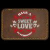 Faux Leather Engravable Patch - Round-Corner Rectangular Thumbnail