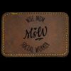 Faux Leather Engravable Patch - Round-Corner Rectangular Thumbnail