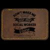 Faux Leather Engravable Patch - Round-Corner Rectangular Thumbnail