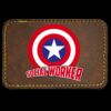 Faux Leather Engravable Patch - Round-Corner Rectangular Thumbnail