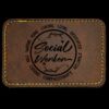 Faux Leather Engravable Patch - Round-Corner Rectangular Thumbnail