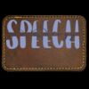 Faux Leather Engravable Patch - Round-Corner Rectangular Thumbnail