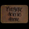 Faux Leather Engravable Patch - Round-Corner Rectangular Thumbnail